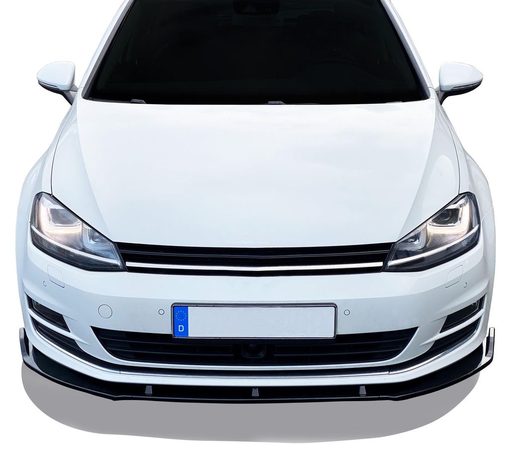 Für VW Golf 7 VII Spoilerlippe Frontspoiler mit ABE Cup Spoiler SCHWARZ GLANZ in der Farbe SCHWARZ von Jom Car-Parts GmbH