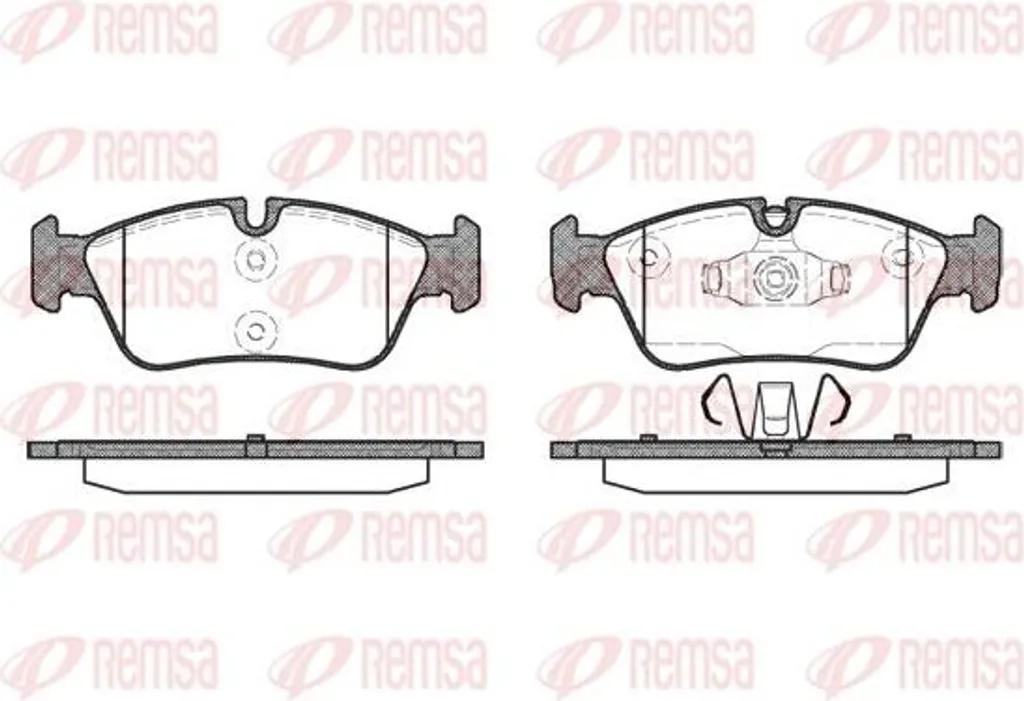 Stop bruits de freinage : Plaquettes REMSA 0384.60 pour BMW E90 et E87