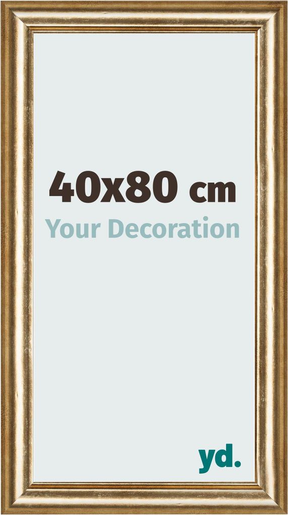 Bilderrahmen, 40x80 cm, Gold Antik, MDF, Lazio