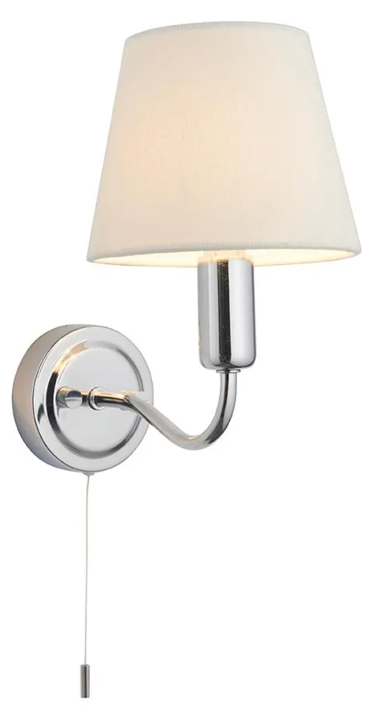 Applique de lecture murale Conway chrome IP44 avec commande individuelle