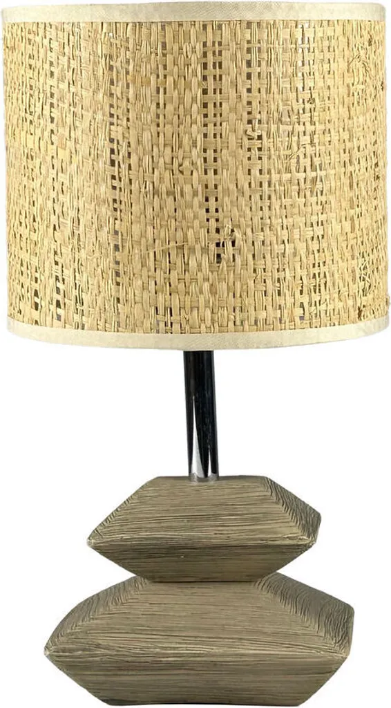 Lampe design en céramique grise Versa Anis 16x30cm finition premium