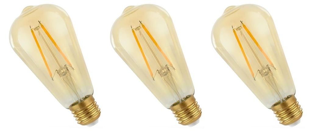 Spectrum LED-Lampe E27 4,9 W 230 V - 490 Lumen - 2400 K Warmweiß - Gemütliches Licht - Energieeffizient - 3 Stück