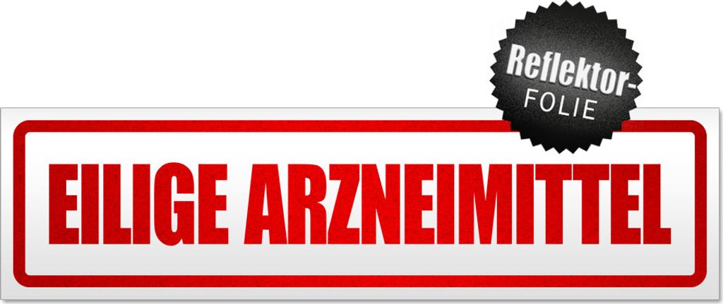 Eilige Arzneimittel Magnetschild Schild magnetisch