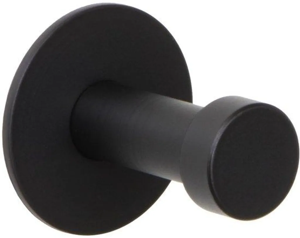 Crochets muraux en acier inoxydable noir 32 mm pour maison et bureau