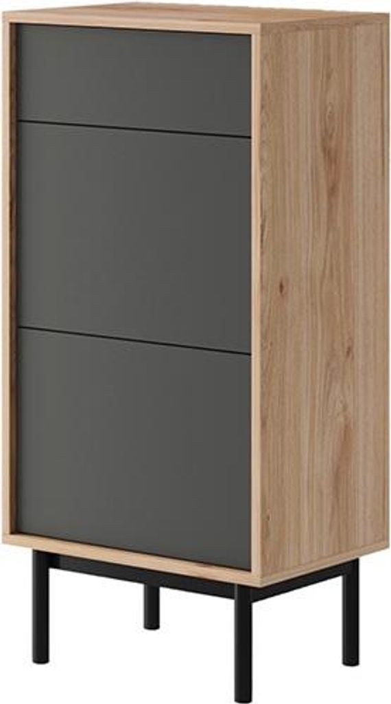 Commode 54 cm Dresser Bedroom Furniture Multifunctional Push-to-Open Modern New