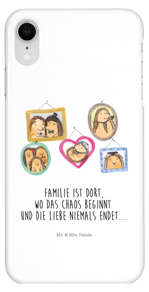 Mr. & Mrs. Panda Iphone XR Handyhülle Igel Familie - Weiß - Produktbild 