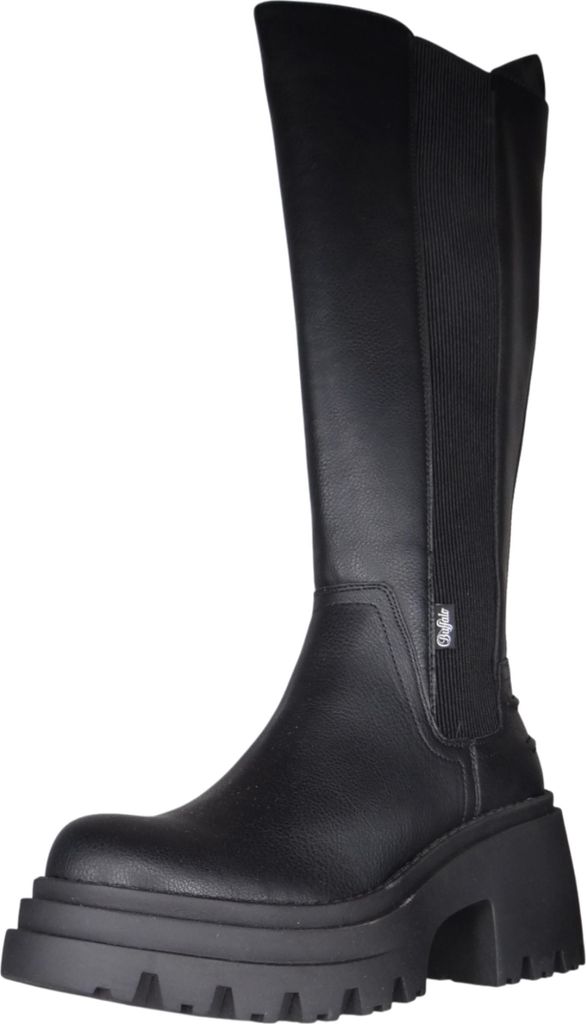 Buffalo Damen Elegante Stiefel Bravr Chelsea HI 1220076 Schwarz