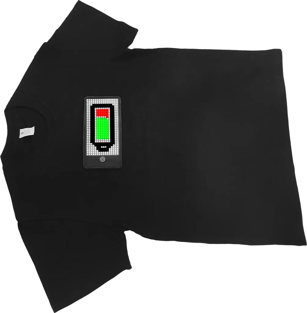 T-shirt LED pour Soirée et Festival Programmable Bluetooth Taille XXL