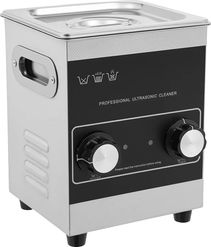Nettoyeur à ultrasons argenté design portable prise EU haute fréquence