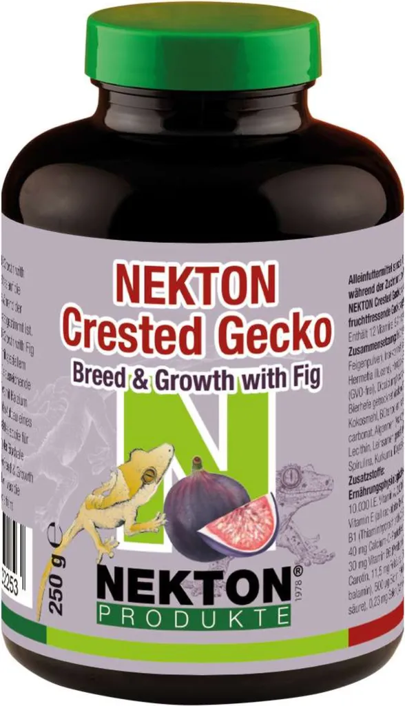 Nekton Gekko aux Figues 250g Riche en Calcium pour Croissance Gecko