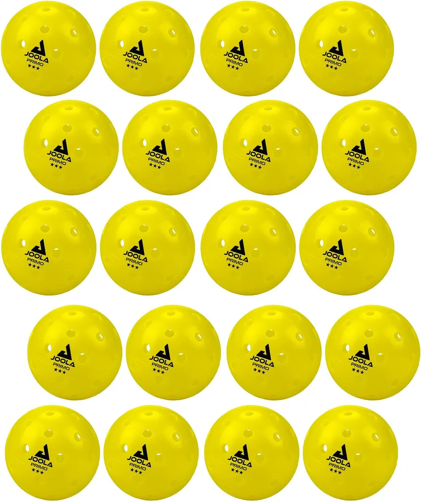 Balles de pickleball Joola Primo x20 pour entraînements et compétitions