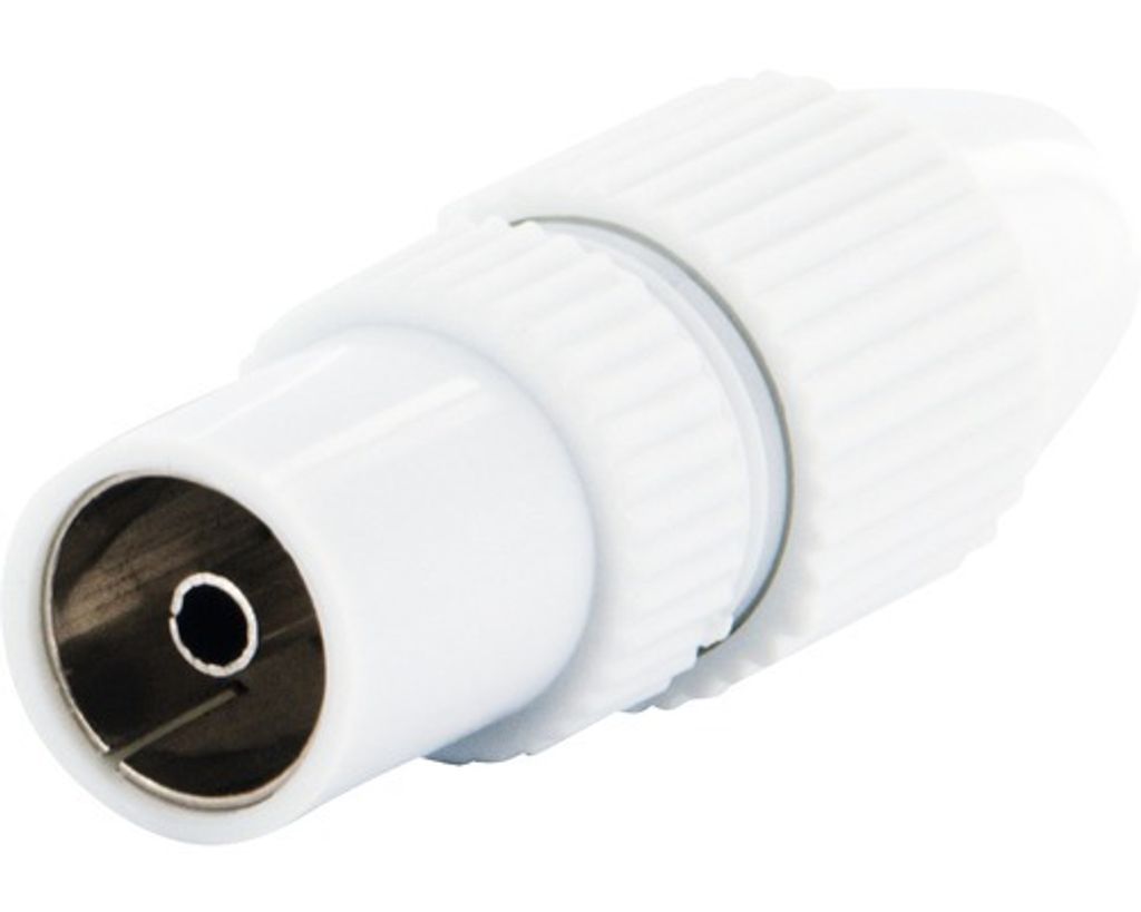 Schwaiger KST32 532, F-typ, IEC169-2, Samica, Biela, 1 Obrázok produktu 