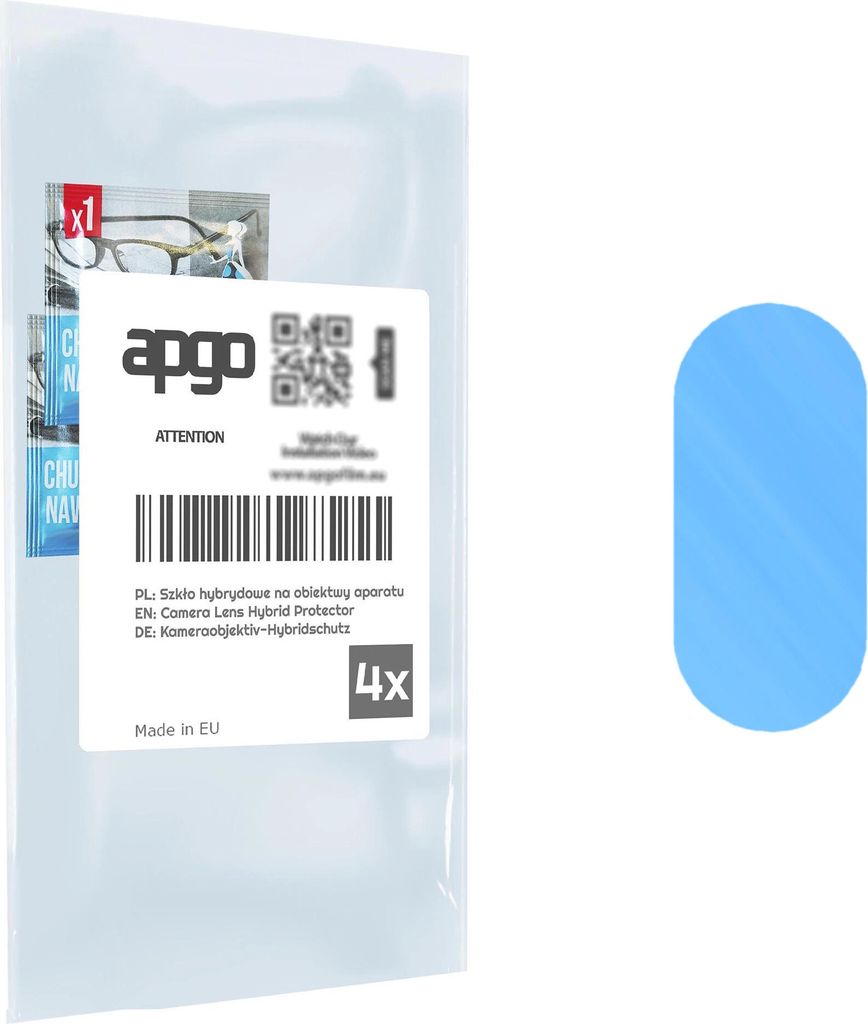 apgo 4 Stück Linsenschutz Kamera Schutzglas für Xiaomi Redmi 8 Kameraschutz, 9H Kameraobjektiv Camera Lens Protector