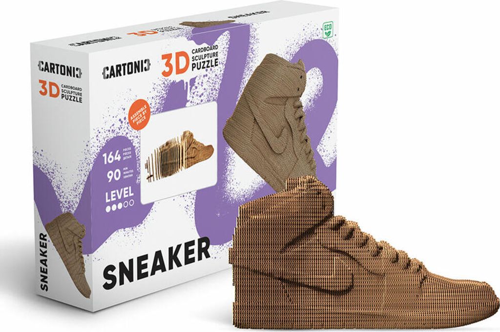 Cartonic 3D puzzle teniska, bota, kartonová 3D stavebnice, Obrázek produktu 