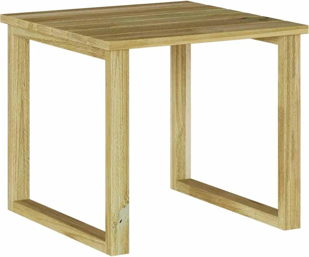 Table basse de jardin 40x40x36 cm en bois de pin traité autoclave