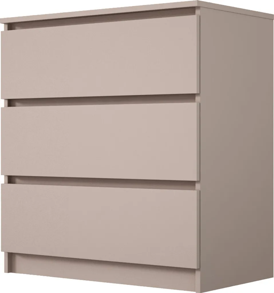 Commode de rangement 3 tiroirs caramel pour optimiser votre espace
