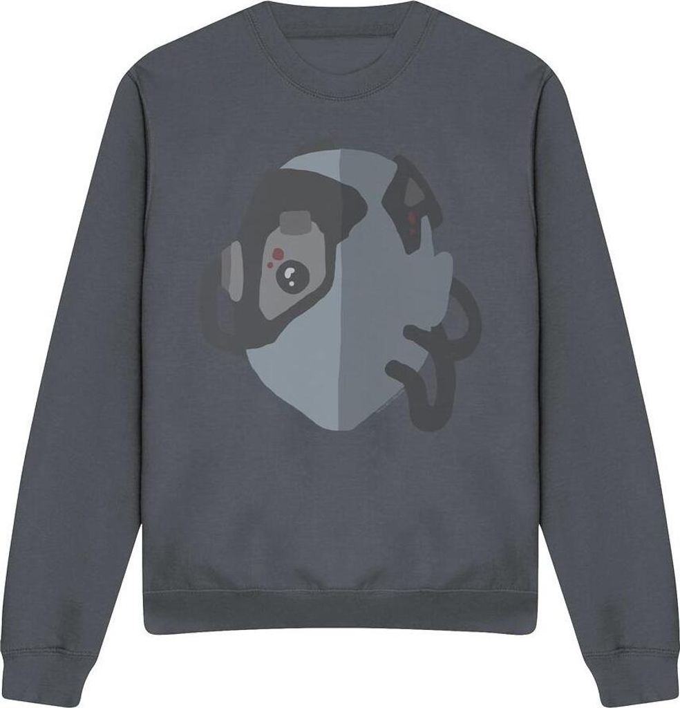 Star Trek - "The Borg" Sweatshirt für Herren/Damen Uni TV12164 (XXL) (Holzkohle)