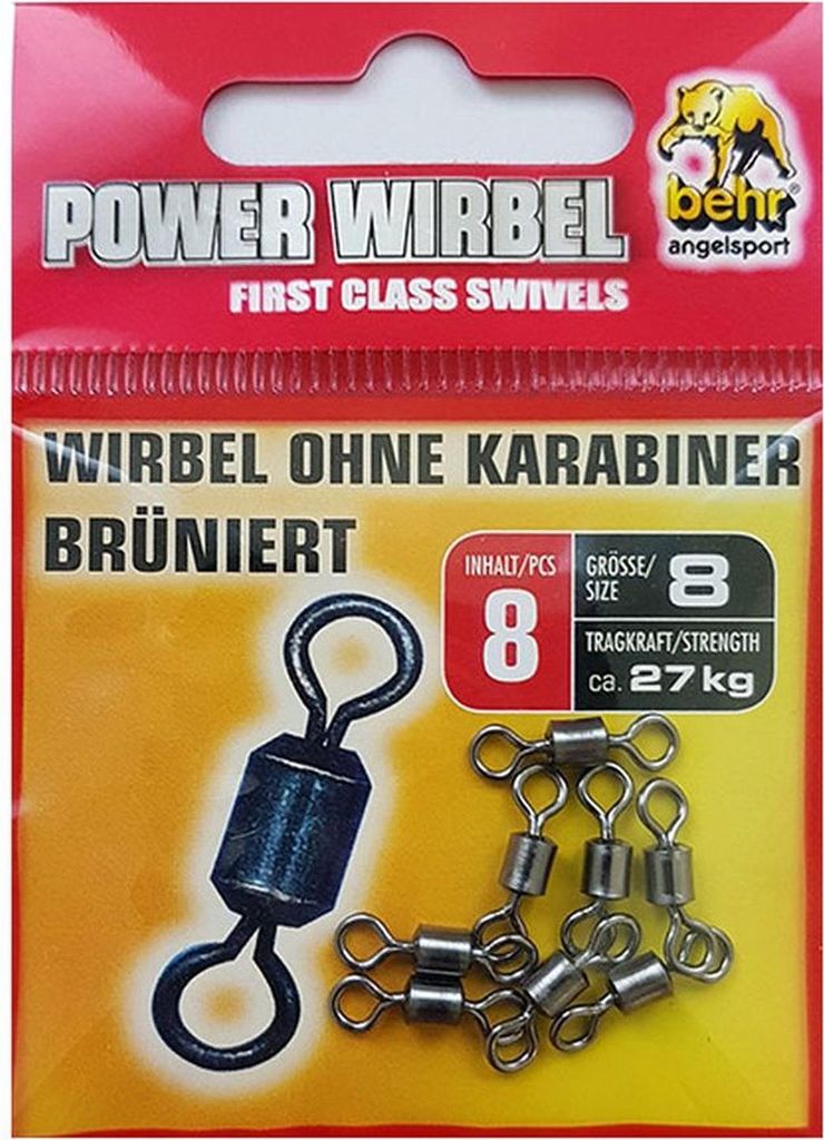 8 Karpfen Wirbel Tönnchenwirbel Gr. 8