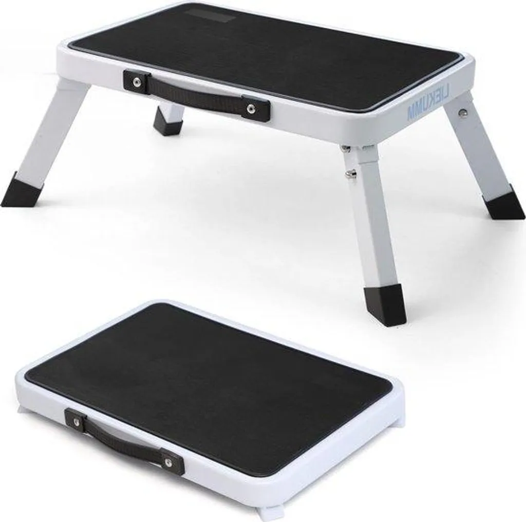 Escabeau stable blanc 150 kg pour éviter les chutes en hauteur