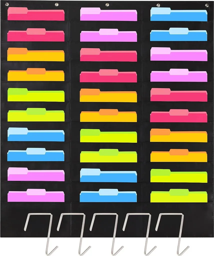 Sistema di Archiviazione Verticale Hippo Creation - 30 Tasche Nero