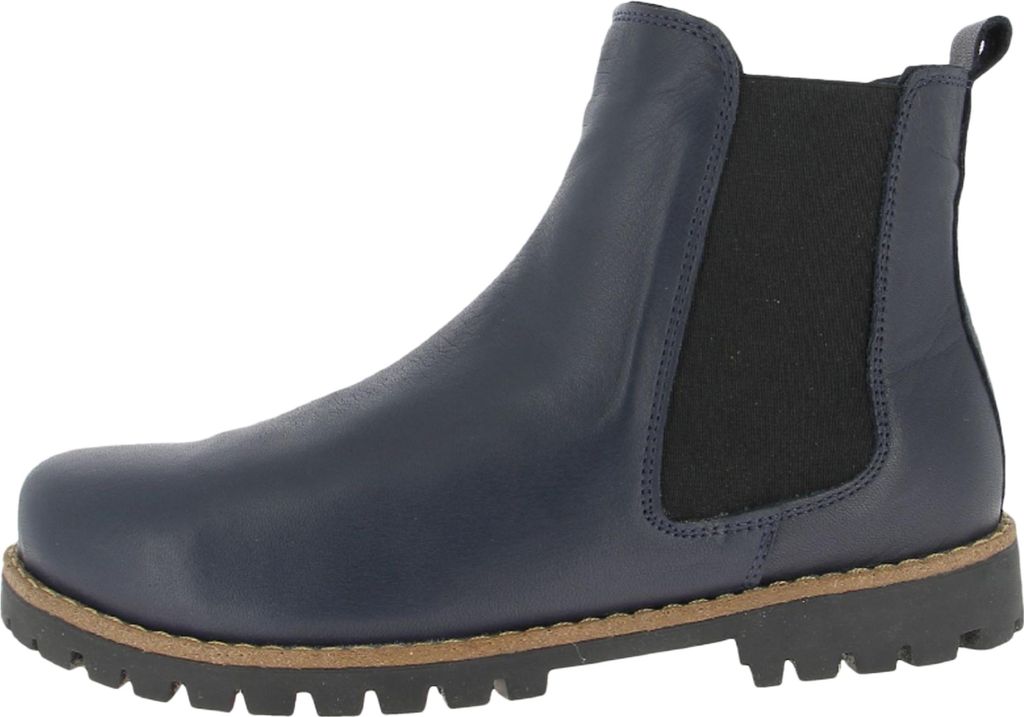 Andrea Conti Damen Stiefelette Leder Chelsea Boot mit losen Einlagen 0340229, Größe:40 EU, Farbe:Blau