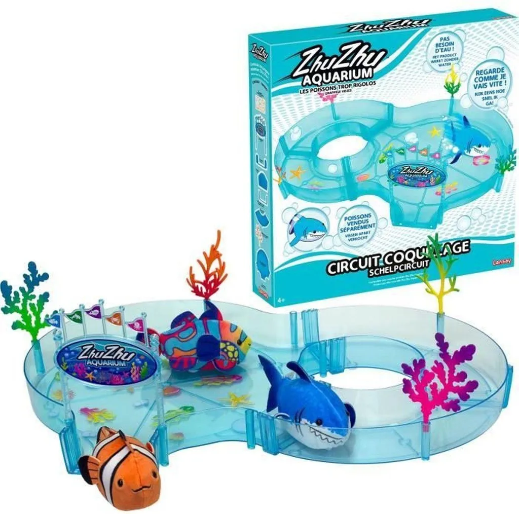 Aquarius Lansay Circuit Coquillage Zhu Zhu Aquarium pour poisson robot