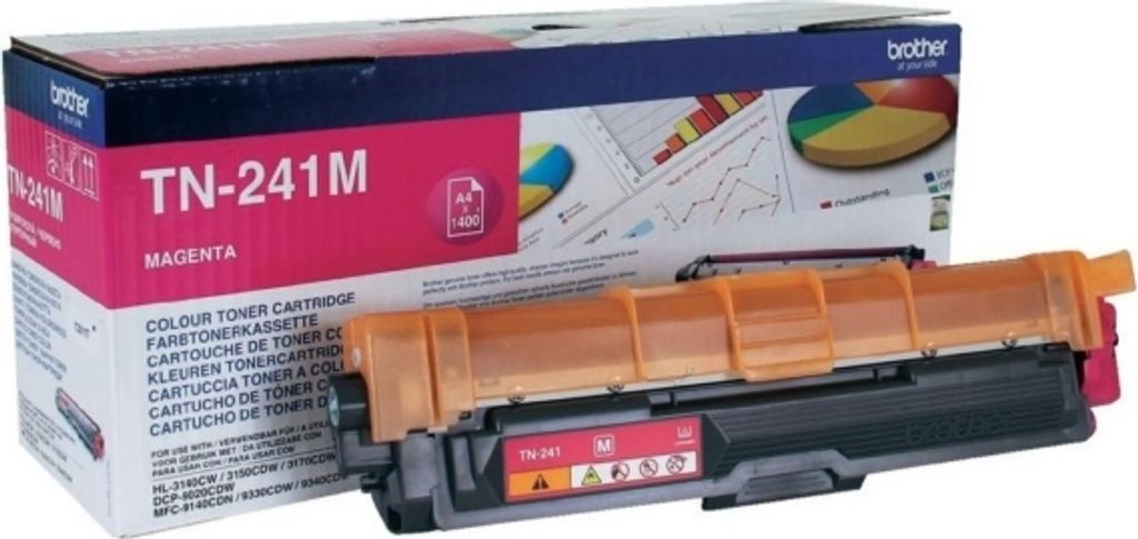 Original Brother TN-241 M Toner magenta, 1.400 Seiten, 4,85 Produktbild 