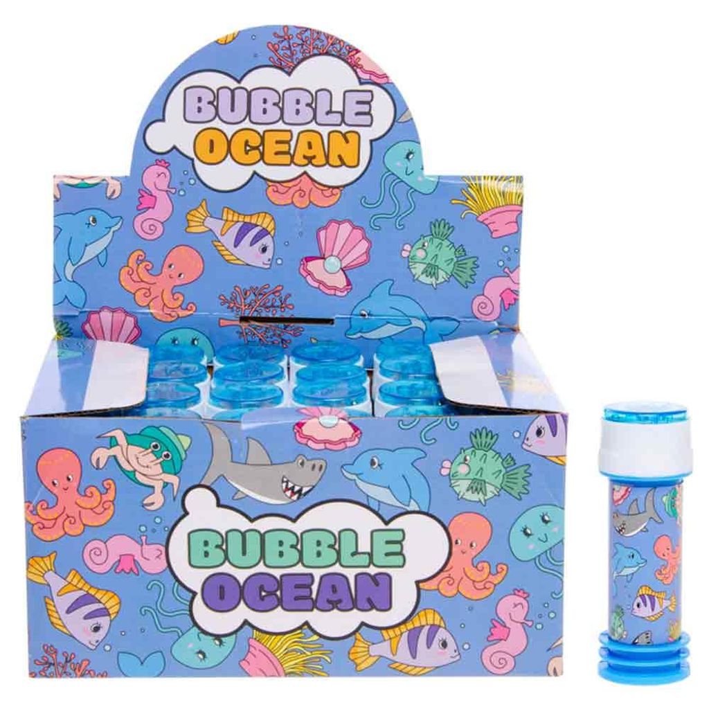 24 Stück Seifenblasen mit Meerestieren und Kugelspiel - 30 ml
