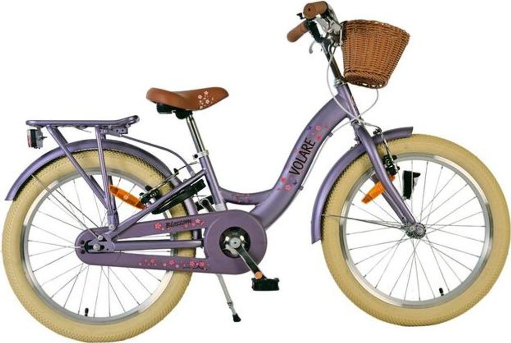 Volare Blossom Kinderfahrrad - Mädchen - 20 Zoll - Lila - Produktbild 