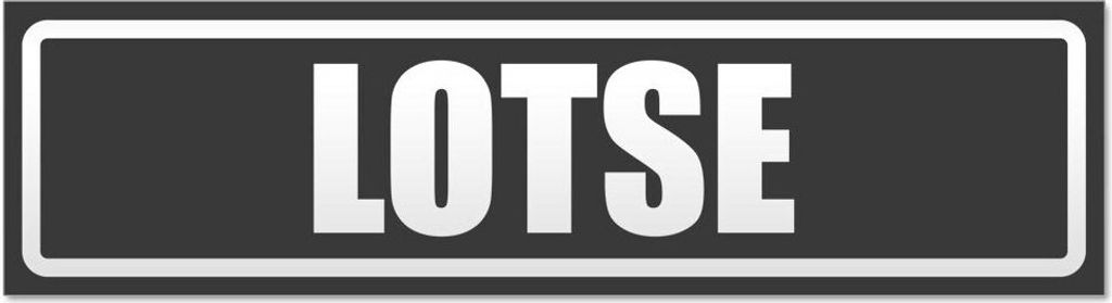 Kiwistar - Autoaufkleber - Dunkelgrau - 45 x 12 cm - LOTSE invertiert - Hinweis Aufkleber Sticker für Auto, Kfz, Fahrrad, PKW, LKW