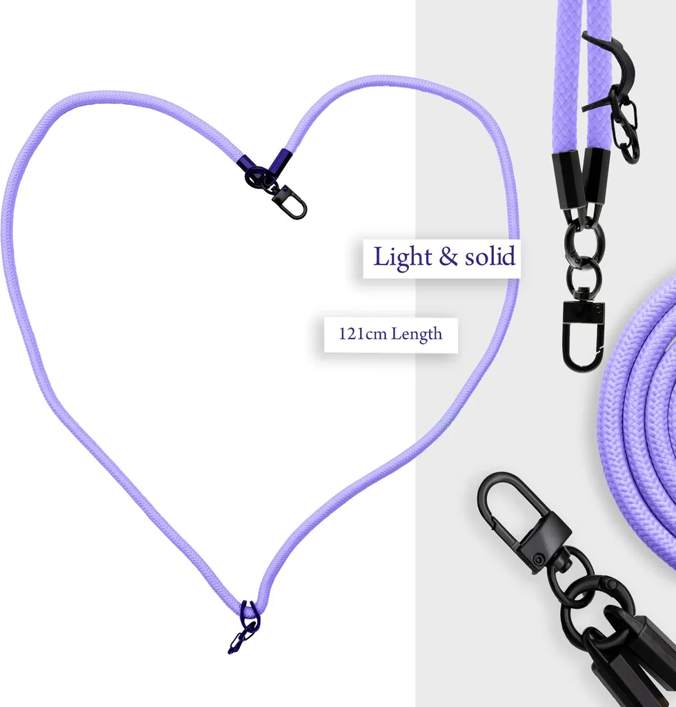 Custodia Protettiva HTC One M9 con Catena Lilla Cadorabo - Antiurto - 3