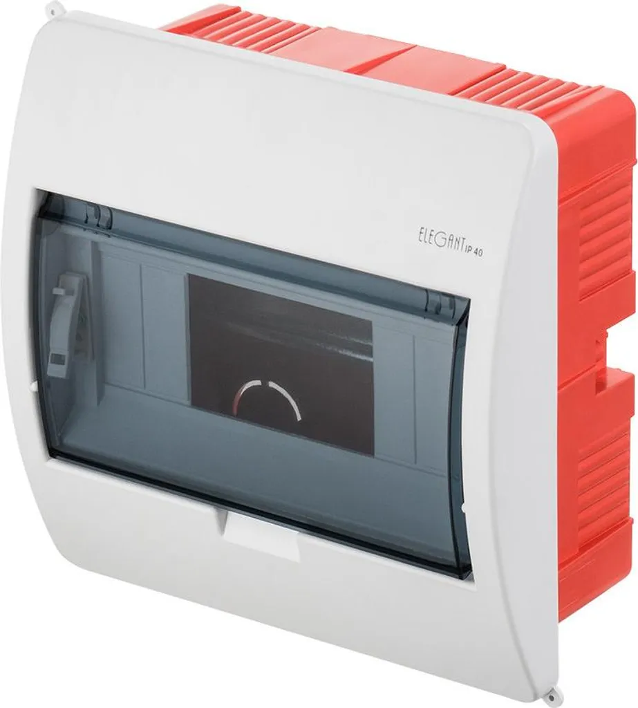 Coffret électrique encastrable ELEGANT 8 modules avec borniers N+PE
