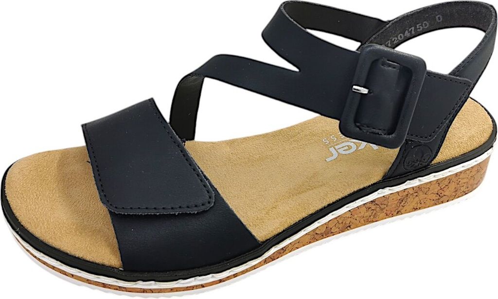 Rieker Damen Sandale Keilsandalette Klettverschluss V3660, Produktbild 16