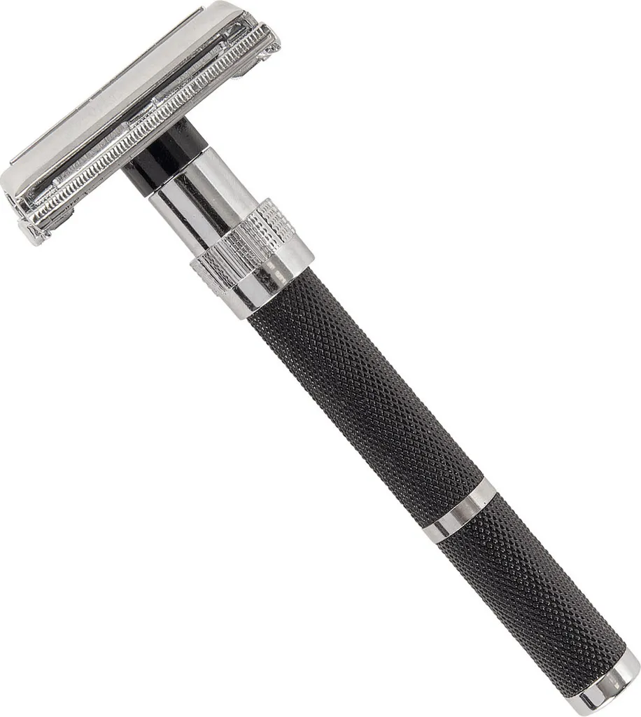 Sinelco Butterfly Rasoio Barbury's Nero Opaco - Stile Retrò Italiano