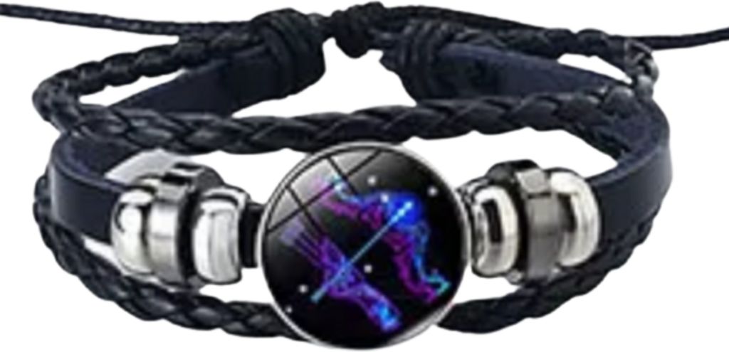 Armband Sternzeichen Schütze mit 3D Gravur im Glas Produktbild 