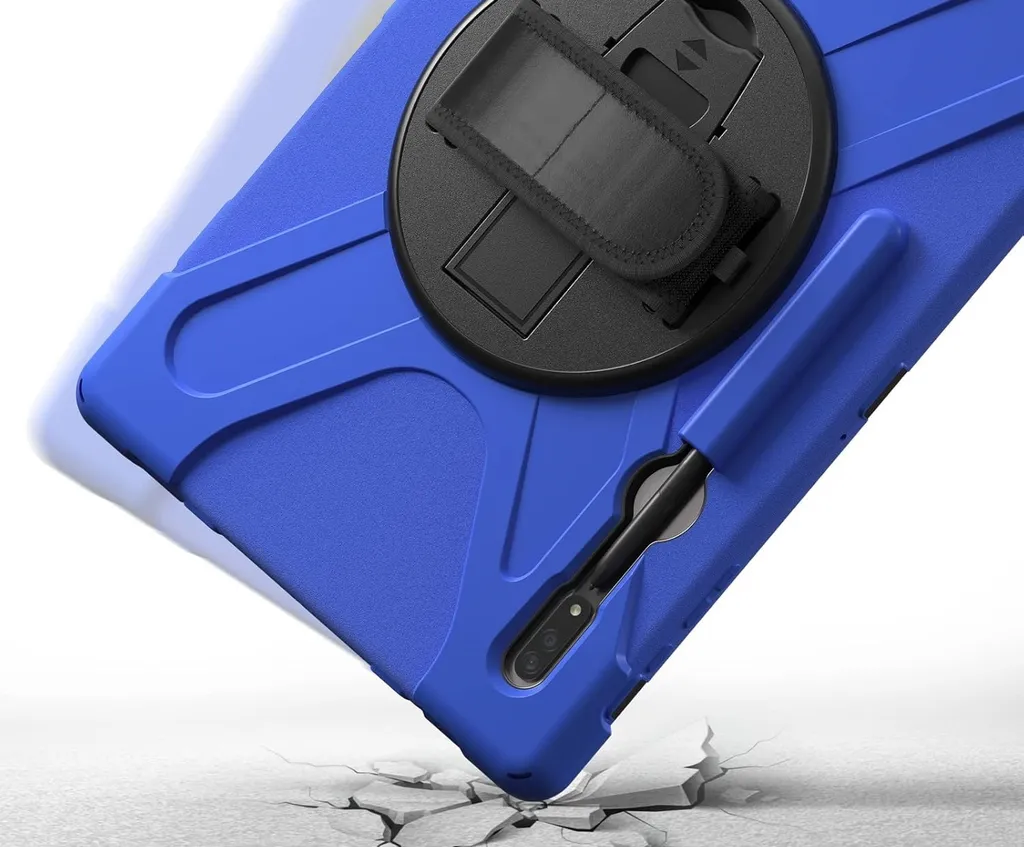 Coque Samsung Galaxy Tab S8 avec support rotatif et sangle de transport - 3