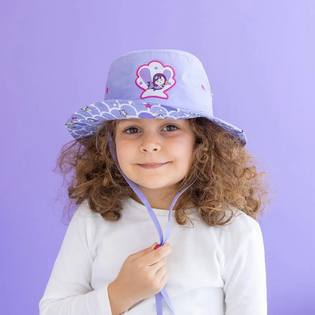 Milk&Moo Little Mermaid Bucket Hat - Cappello Bambina Viola 52cm Estate