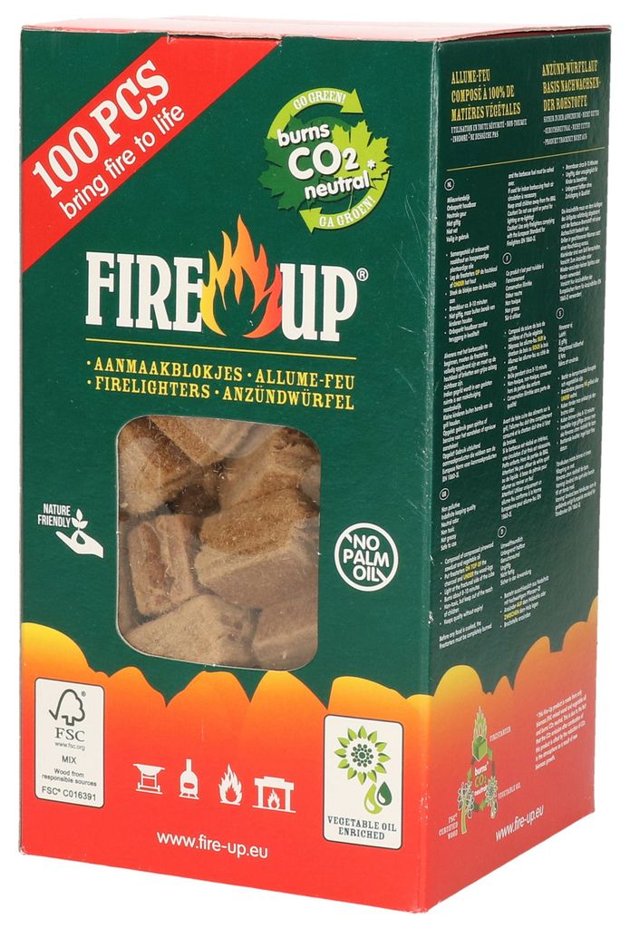 Fire-up Barbecue Feueranzunder - 100x - geruchlos - Produktbild 