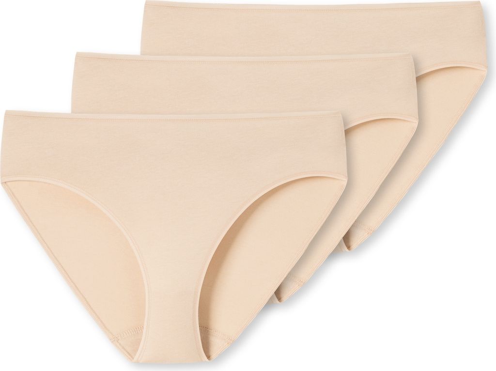 SCHIESSER Damen Slips 3er Pack - Jazz-Pants, Baumwolle Essentials, Basic, Stretch Lila M