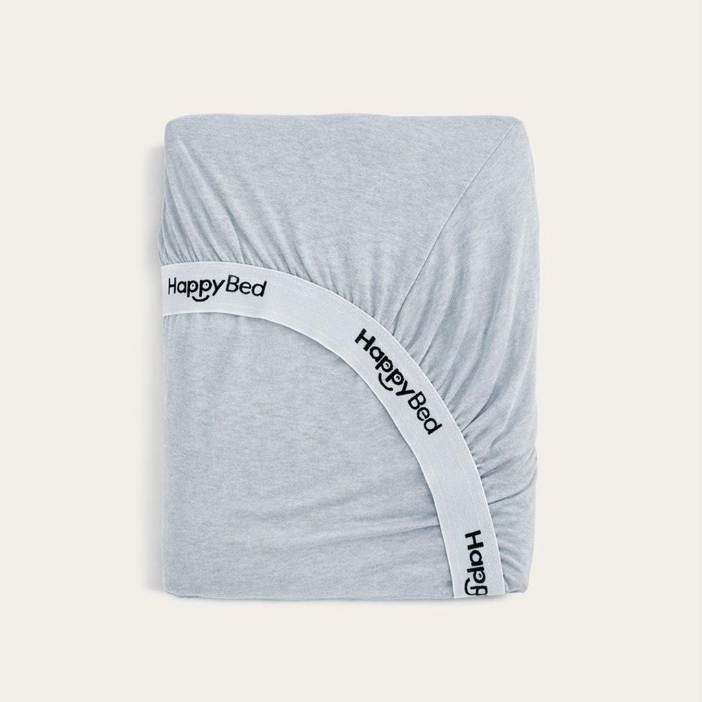 HappyBed Spannbettlaken | Katoen | Jersey Grey