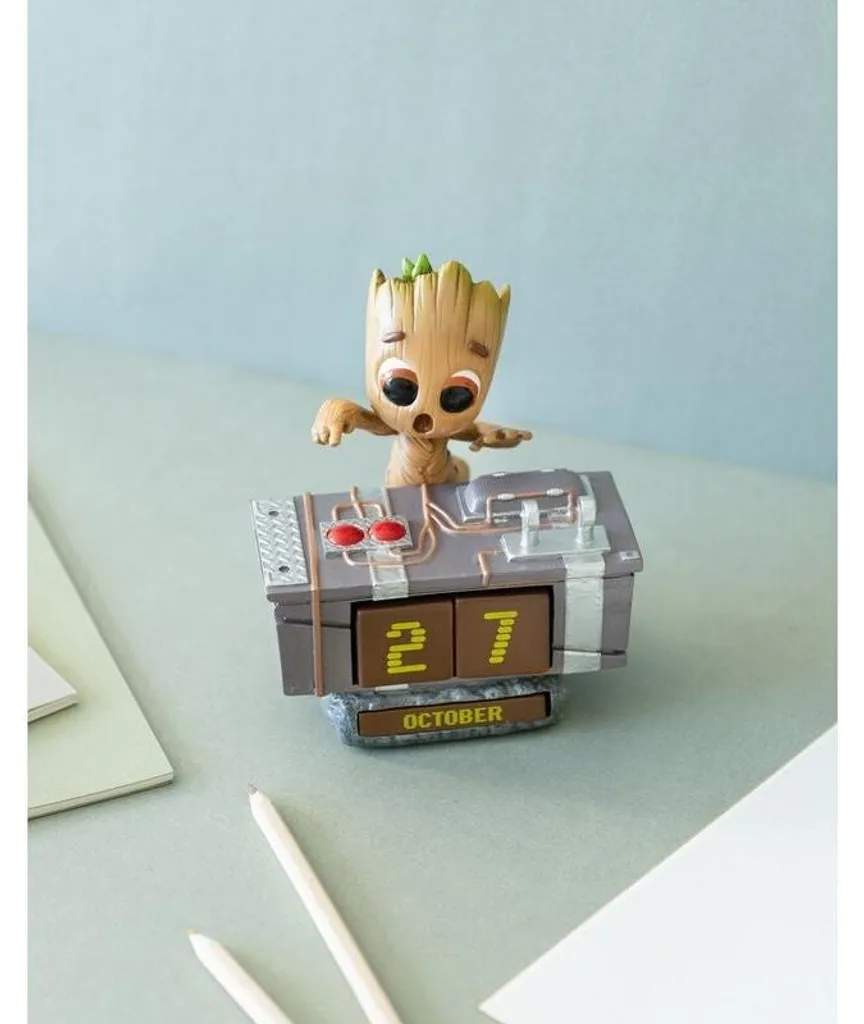 Calendrier Groot Marvel 3D décoration originale pour bureau et salon - 4