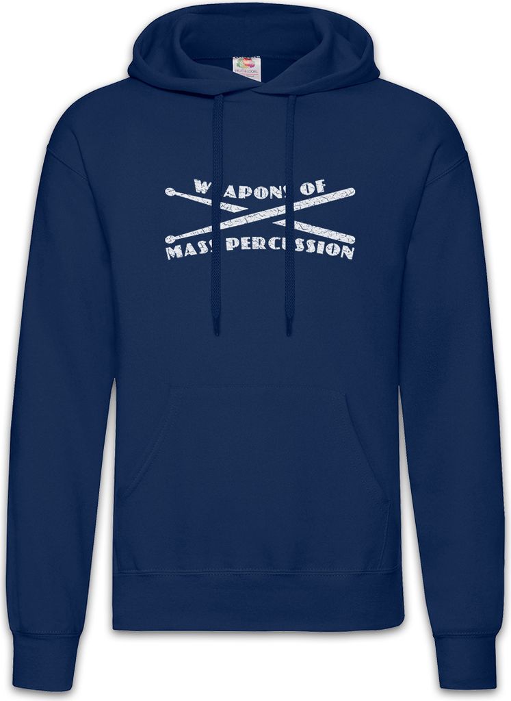 Urban Backwoods Weapons Of Mass Percussion, Herren Hoodie, Farbe: Navy, Größe: M