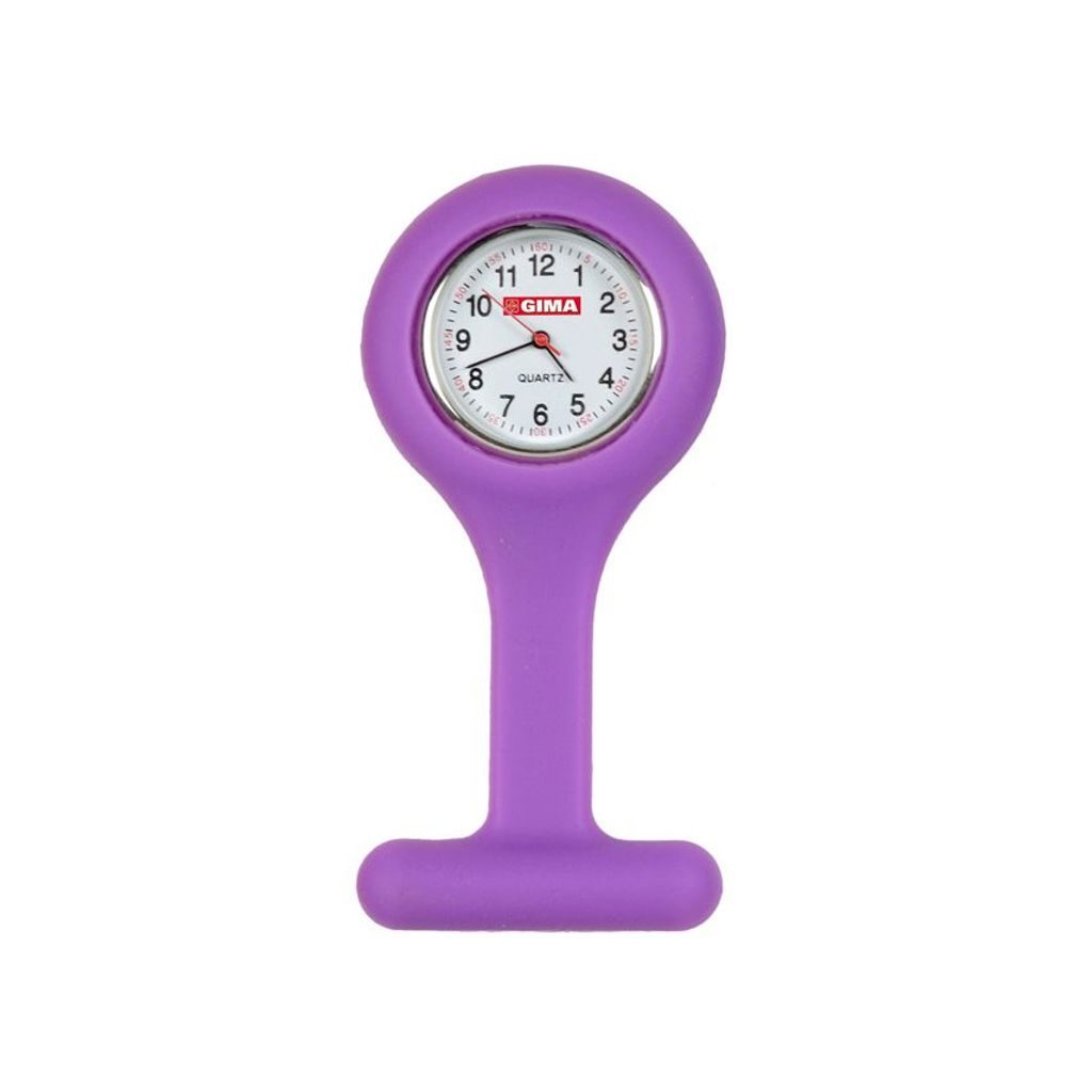 Krankenpflege, Krankenpflegeuhr Silikon, lila