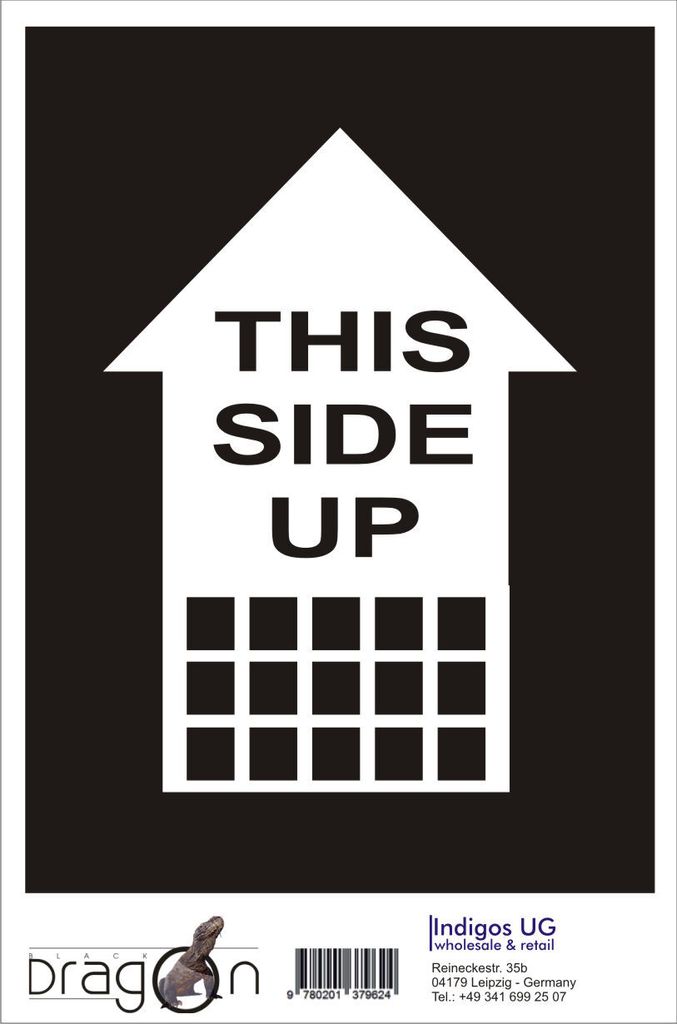 Aufkleber / Autoaufkleber - JDM / Die cut / Auto / OEM - This side up - 210x150mm weiß - Heckscheibe / Heckscheibenaufkleber