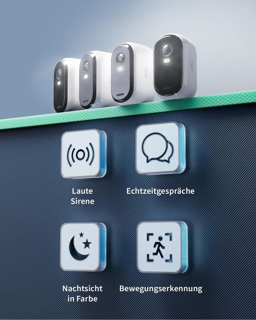 Arlo Essential 2 HD Akku Überwachungskamera Aussen WLAN, Produktbild 