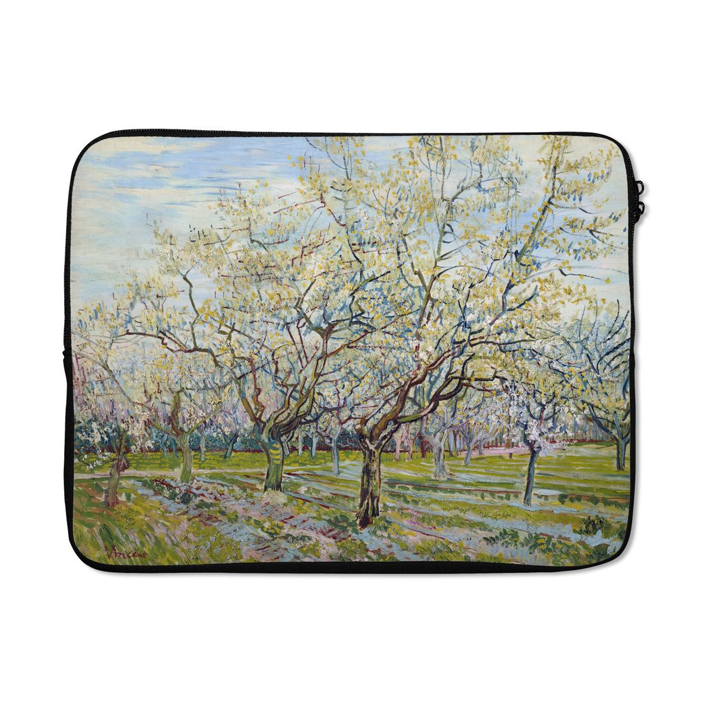 MuchoWow Laptop Hülle 17 Zoll Laptoptasche Blühender Obstgarten - Vincent van Gogh - Zipper - Schutzabdeckung