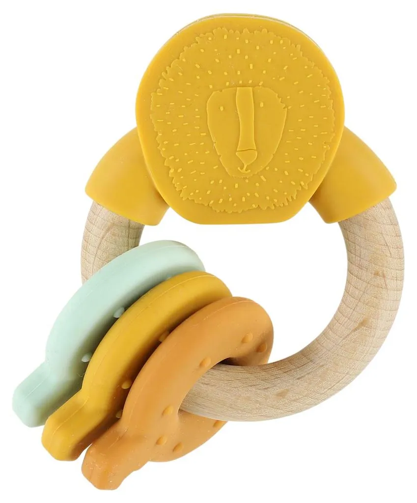 Hochet d'éveil Trixie Mr. Lion pour bébé, cadeau de naissance idéal