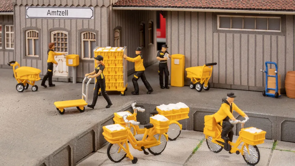 NOCH 16265 Personnages de la Poste Finis pour Réseau HO sans Peinture