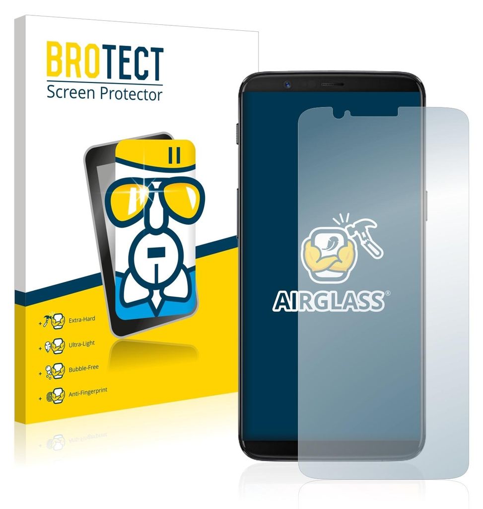 BROTECT Schutzglas für OnePlus 5T Schutzfolie Panzer Folie Produktbild 