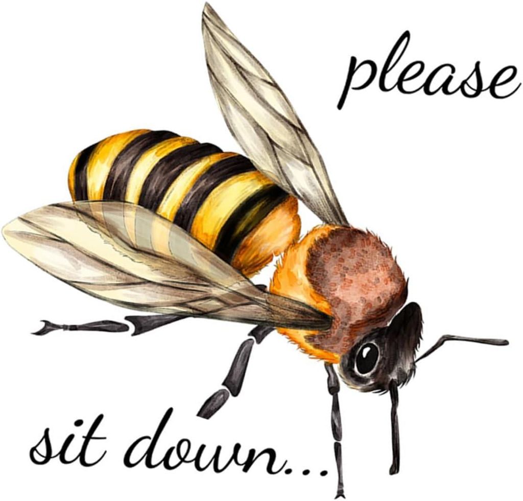 Bienenförmiger WC-Sitzaufkleber, abnehmbares PVC, einfache Anbringung/rückstandsfrei, Badezimmerdekoration